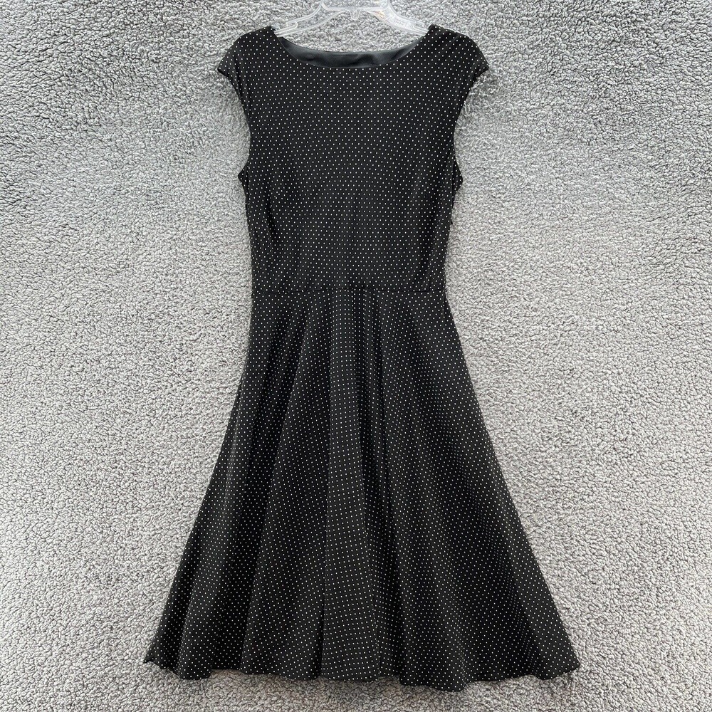Lauren Ralph Lauren Dress Silk Polka Dot Flowy Fit & Flare